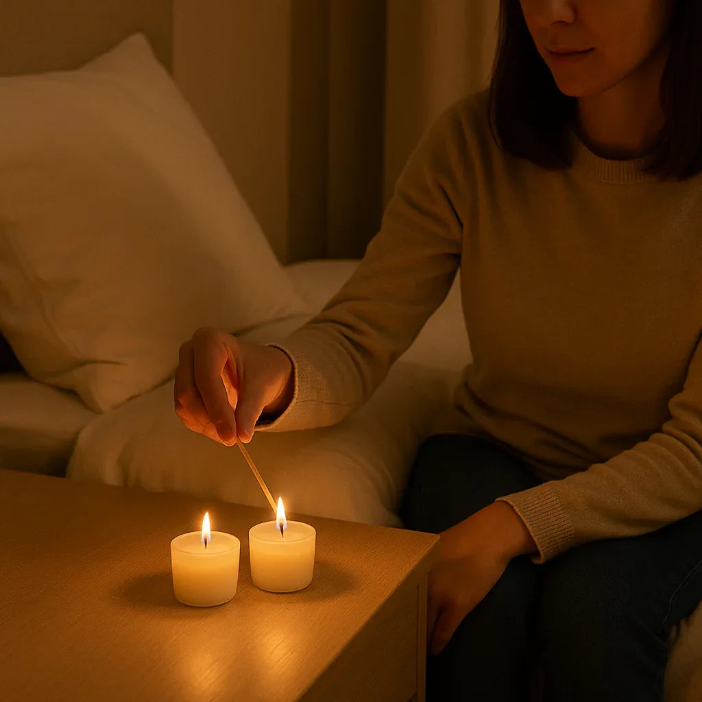 Ukiyo Home Deluxe White Home Candle Gift Set of 2 Candles - Gomix Brands Outlet