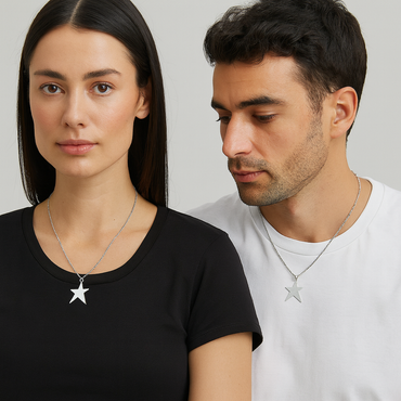 Elegant Star-Shaped Pendant Necklace