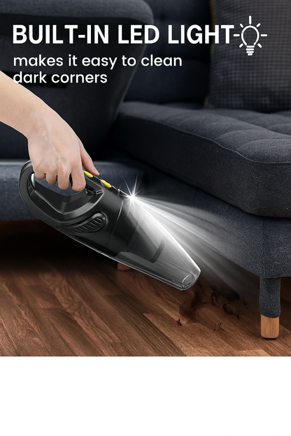 Uythumidid HS6 Portable Handheld Cordless Car Vacuum Cleaner with LED Lights