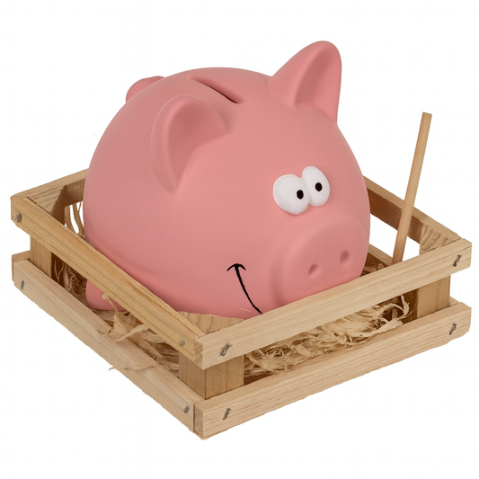 Out of the Blue Jumbo Terracotta Piggy Bank with hammer