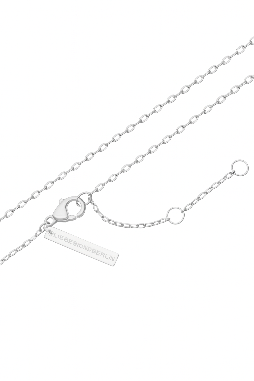 Liebeskind Berlin Sleek Black Stainless-Steel Necklace - Adjustable 45cm Lobster Clasp