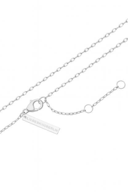 Liebeskind Berlin Sleek Black Stainless-Steel Necklace - Adjustable 45cm Lobster Clasp