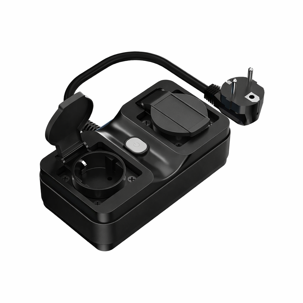 Meross Outdoor WiFi Power Socket Waterproof Smart Plug 2 Outlets