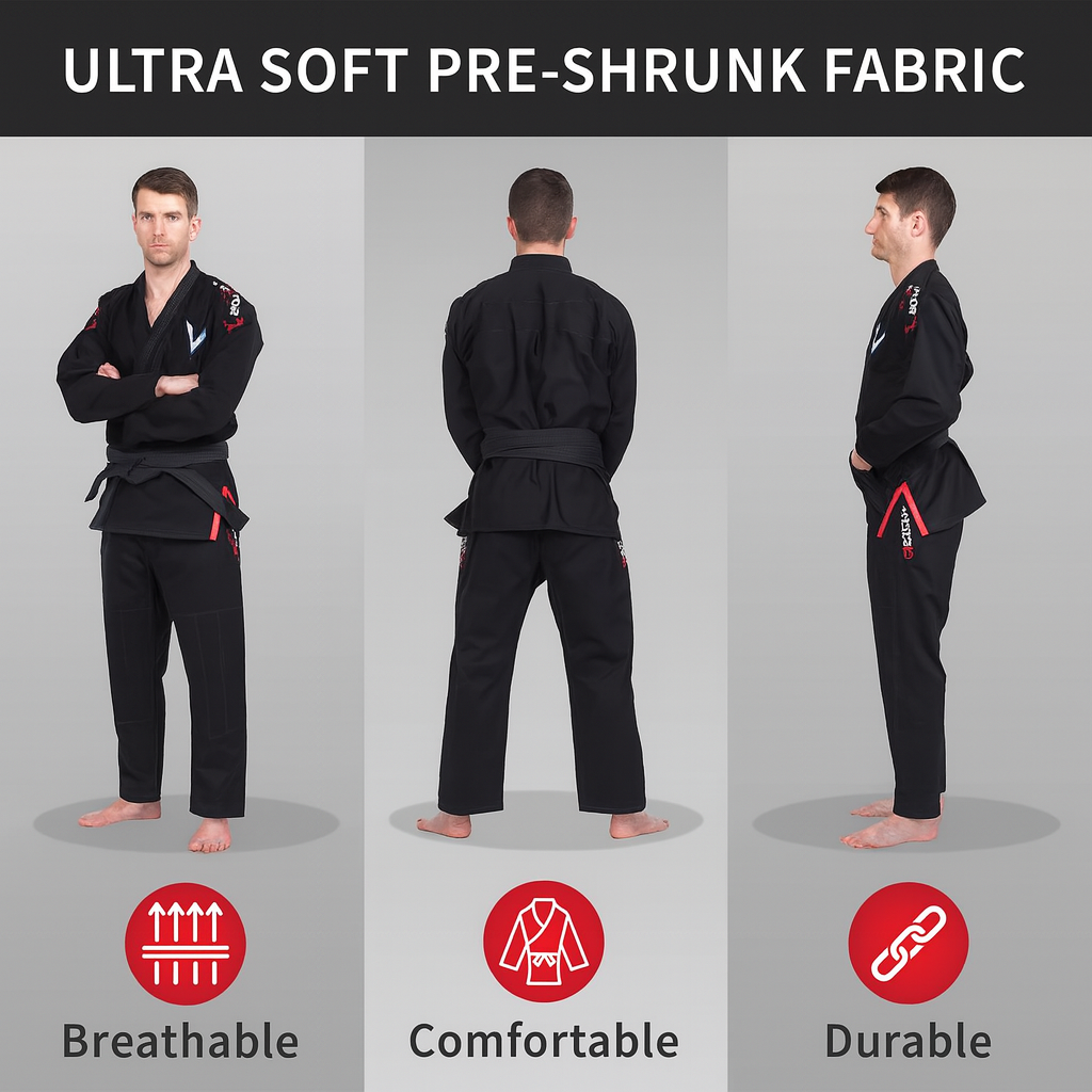 Vector Men's BJJ Gi with Durable Ripstop Pants