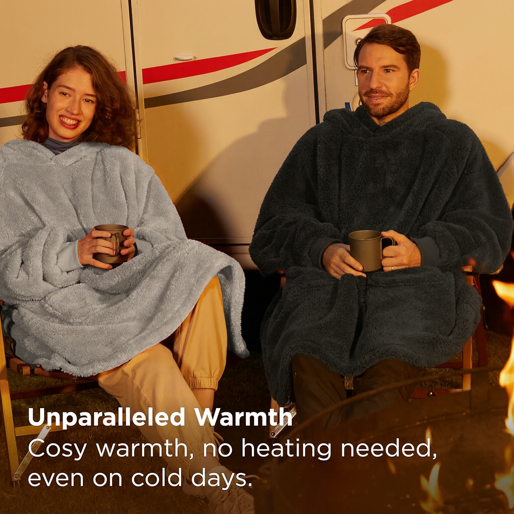 Woltu Wearable Blanket Hoodie – Fluffy Fleece, Warm & Cozy, Multiple Colors
