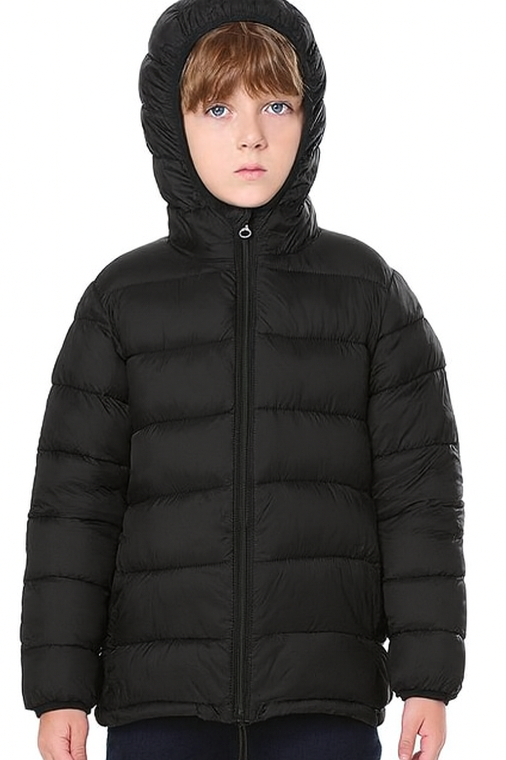 Down Jacket Lightweight Hooded Puffer Jacket for Boys & Girls