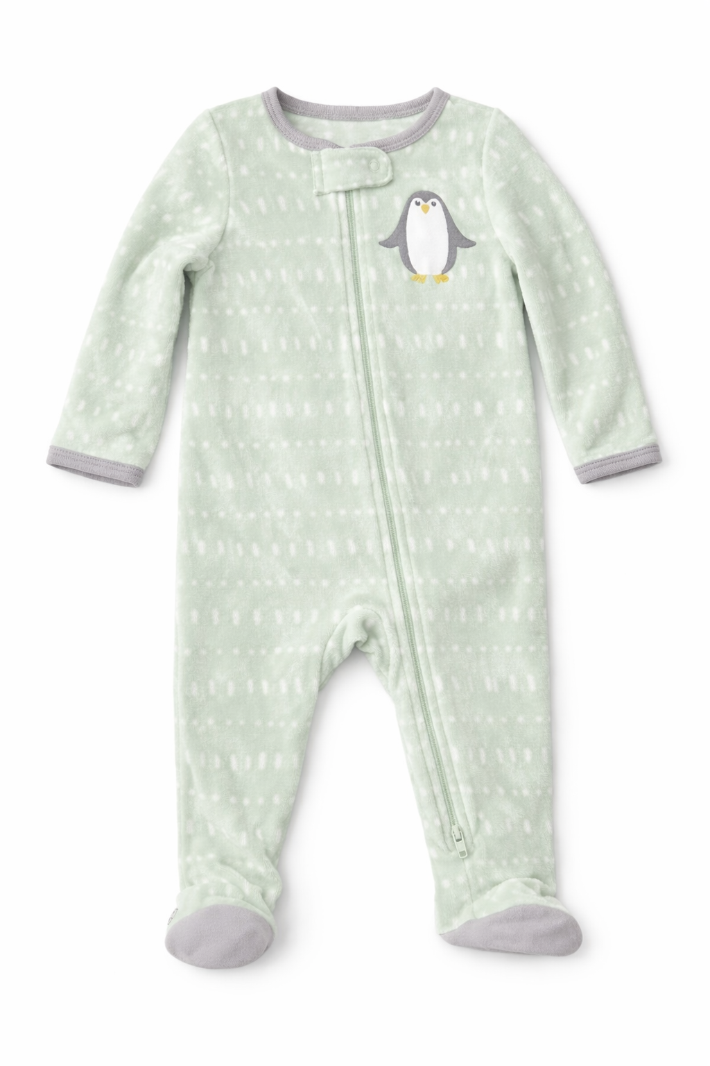 Cloud island Penguins On Ice Microfleece Footed Sleeper Pajamas - 2 Pack