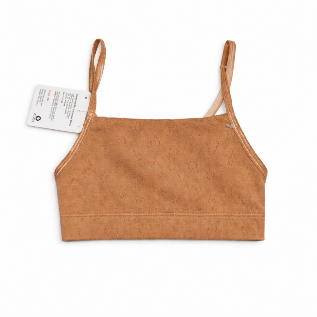 Hanes Girls' Square Neck Bralette 2 Pack Golden Pearl