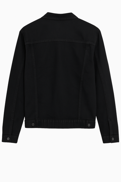 Authentic Primark Black Denim Jacket – Classic Fit, Durable Denim