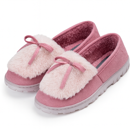 DUNLOP Fluffy Non‑Slip Women’s Indoor Slippers.
