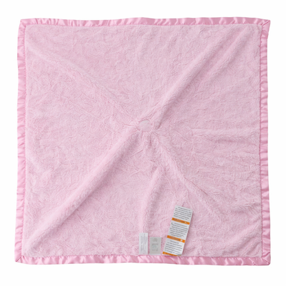 Cloud Island Polka Dot Bunny Satin Security Blanket Large Pink