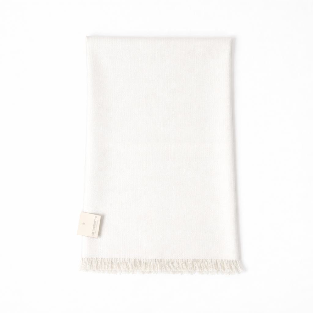Liz Claiborne White Crema Rayon Scarf for Women One Size