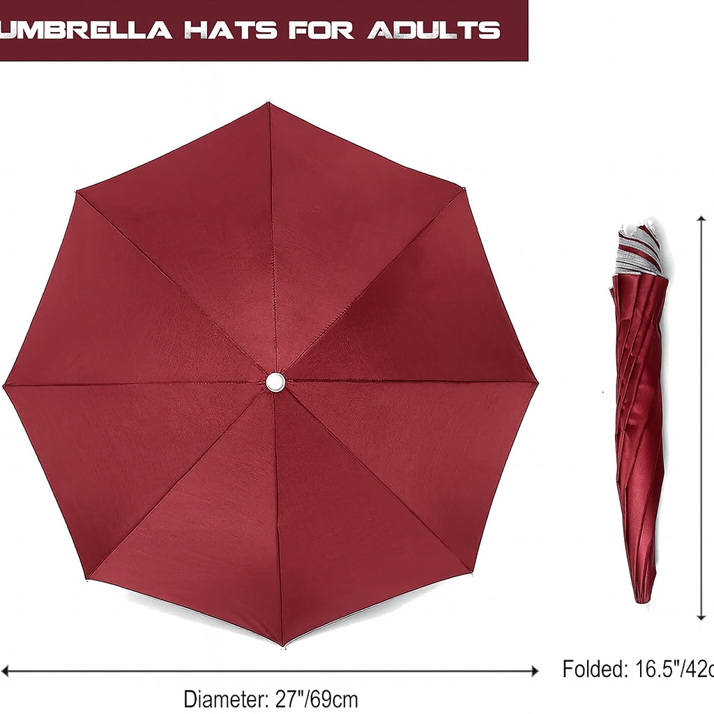 MUFEKUM Waterproof UV Umbrella Hats