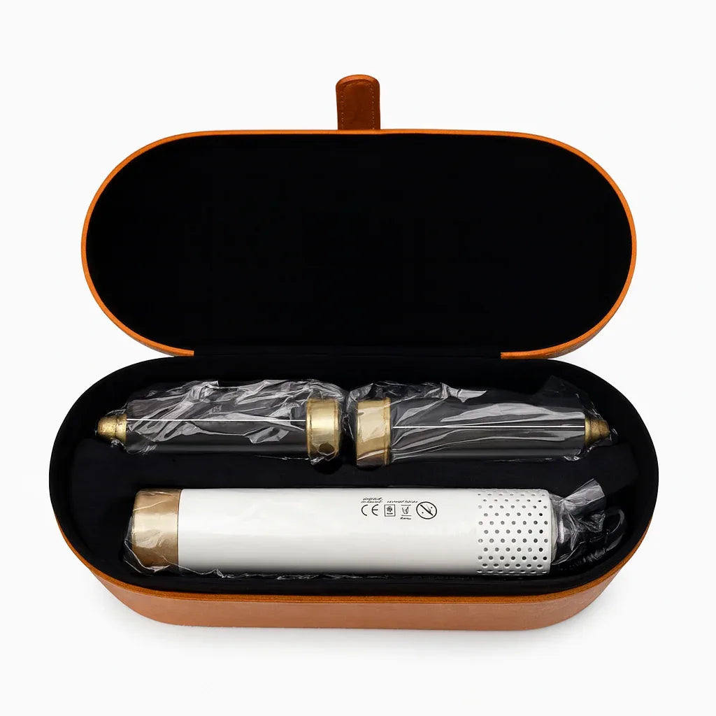 Orange PU Leather Hair Dryer Travel Storage Case - Gomix Brands Outlet