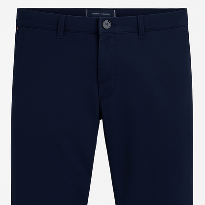 Tommy Hilfiger Men's Satin Chino Pants Black Classic Fit