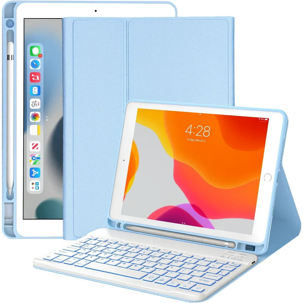 JADEMALL Backlit Detachable iPad Keyboard Case - Gomix Brands Outlet