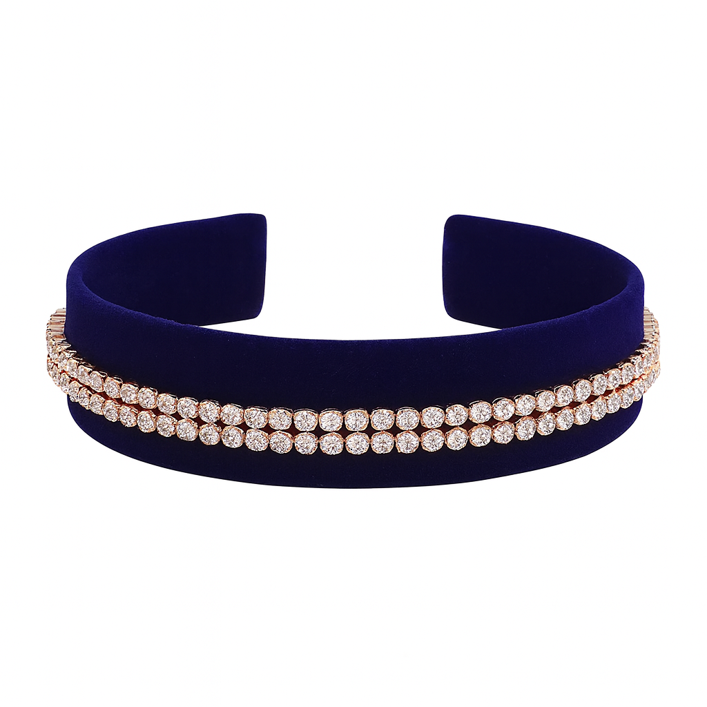 Swarovski Subtle Crystal Bracelet Round Cut White Rhodium & Rose Gold Plated