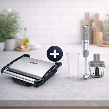 Kitchen Essentials Bundle - Tefal Grill + Moulinex Hand Mixer