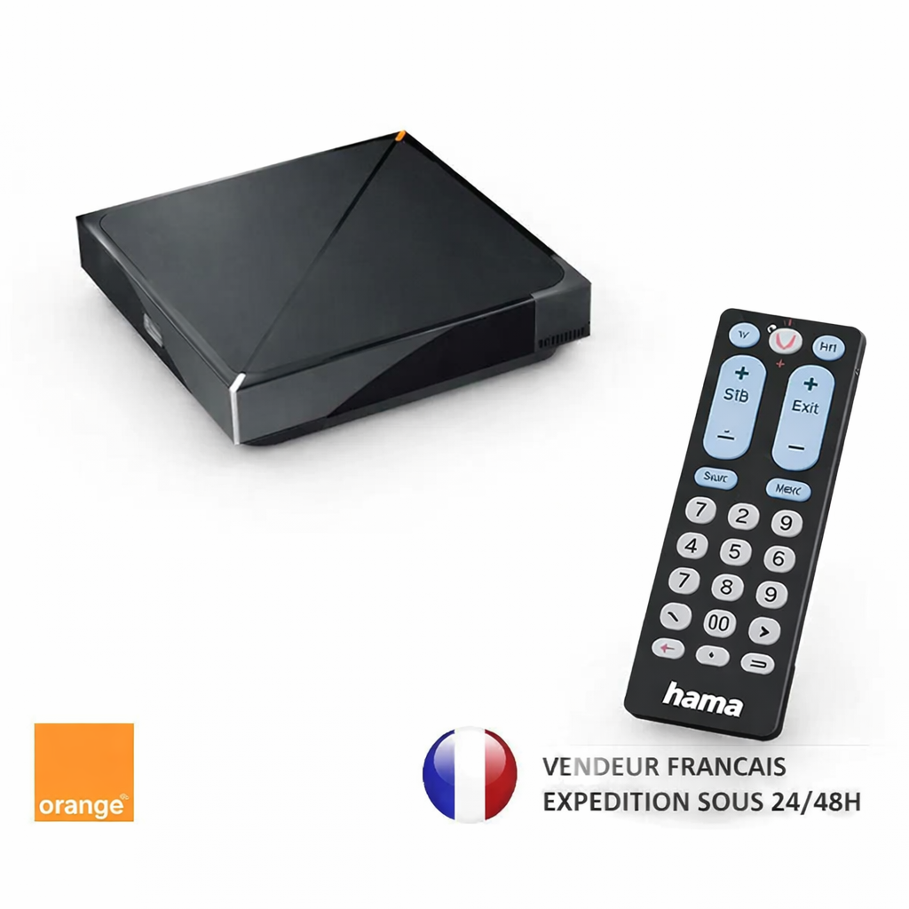 Orange UHD TV Decoder with WiFi, WPS, HDMI & TNT