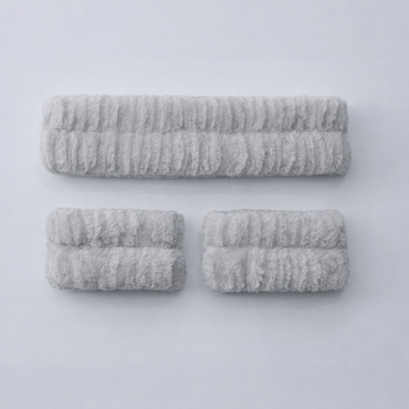 Laki Beauty Soft Absorbent Headband and Wristband Set for Skincare