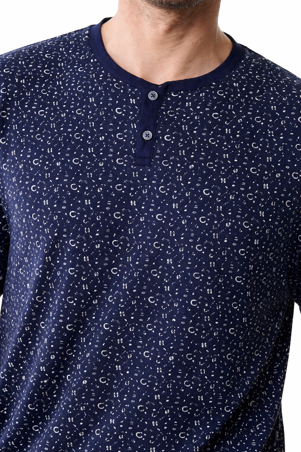 Eminence Men's Short Organic Cotton Pajamas – Limited Edition 80-Year NavyBlue