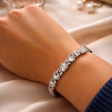 Vicmag Magnetic Set Heart Jewelry Of Titanium Steel Magnetic Bracelet