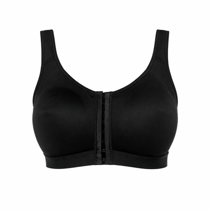 Gemm High Impact Sports Bra Front Fasten Plus Size Unpadded