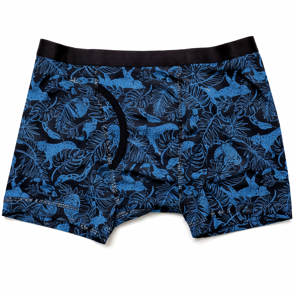 Cat & Jack Boys Boxer Briefs Blue on Black