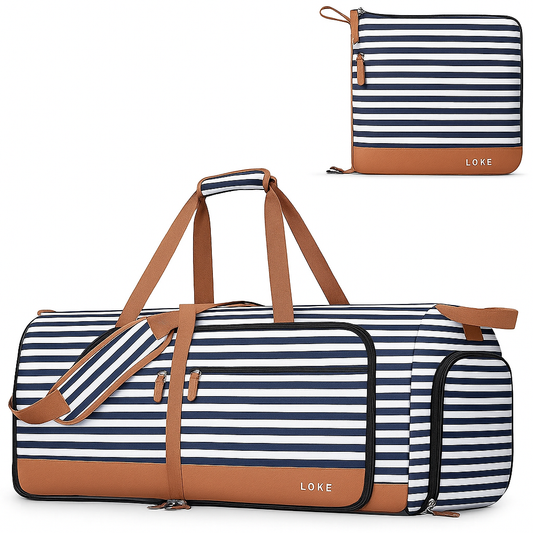 Lekesky Waterproof Travel Bag Striped