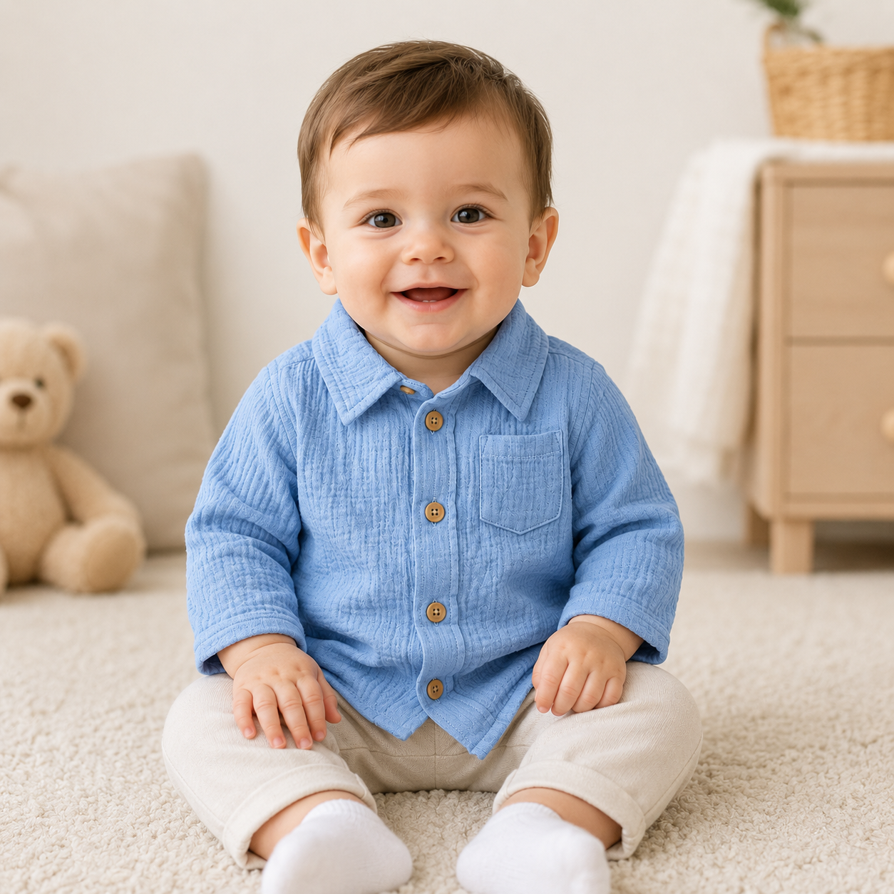 Lupilu Baby Muslin Shirt – Soft & Breathable Cotton