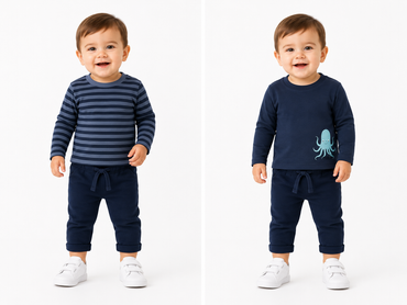 Lupilu Boys' Thermal Long Sleeve Top 2-Pack