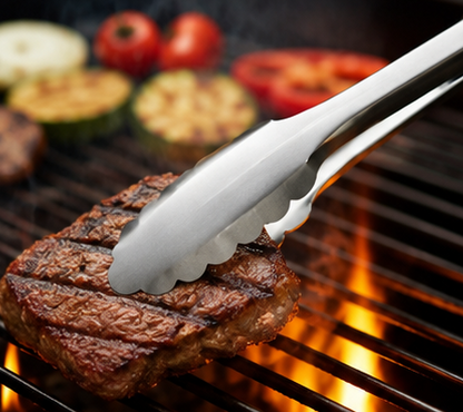 GRILLMEISTER 4-Piece Stainless Steel BBQ Grill Tool Set with Storage Case