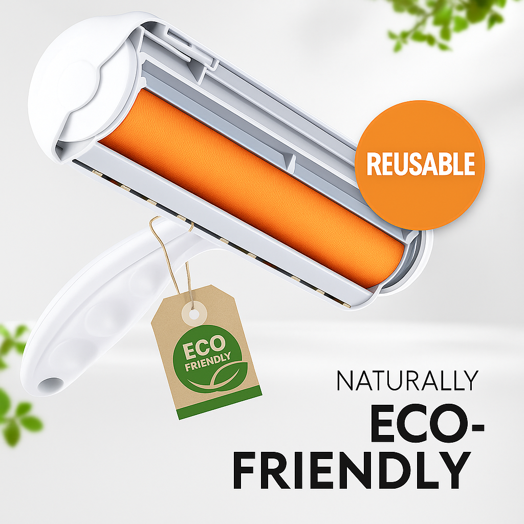 FusselMonster Pet Hair Remover Roller: Reusable Lint Roller for Furniture