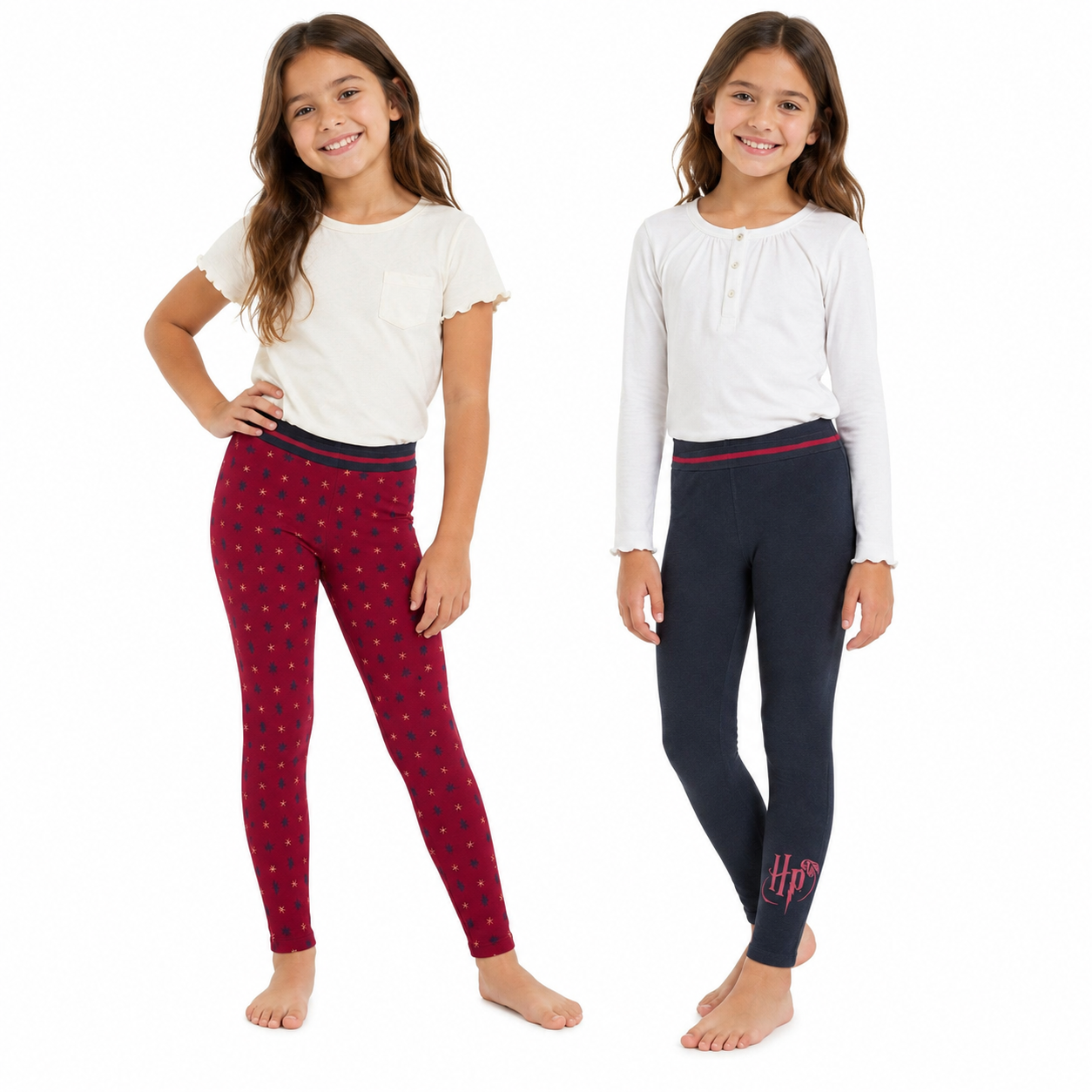 Harry Party Girls' Cotton Leggings 2-Piece Set