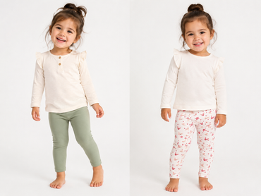 Lupilu Children's Cotton Tights 2-Pack