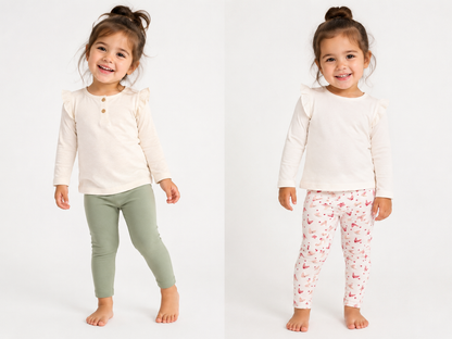Lupilu Children's Cotton Tights 2-Pack