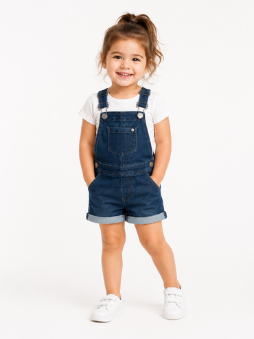 Lupilu Kids Denim Short Overalls