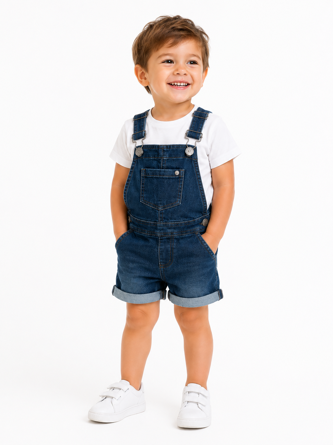 Lupilu Kids Denim Short Overalls