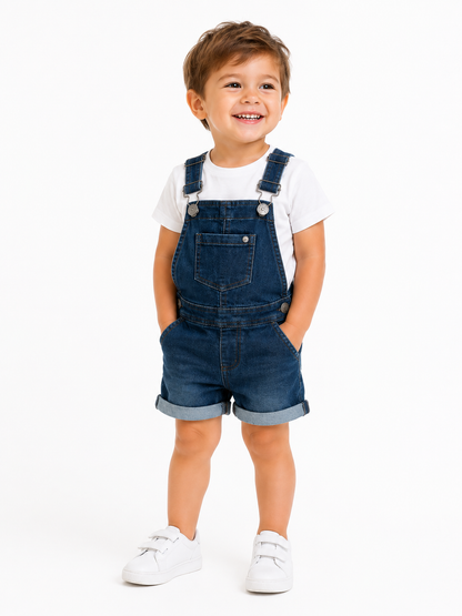 Lupilu Kids Denim Short Overalls