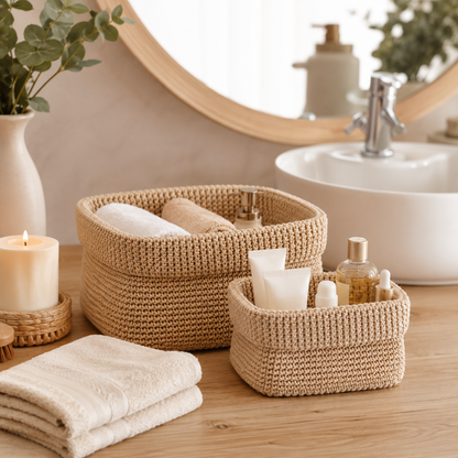 Livarno Home Storage Basket Set 2-Piece