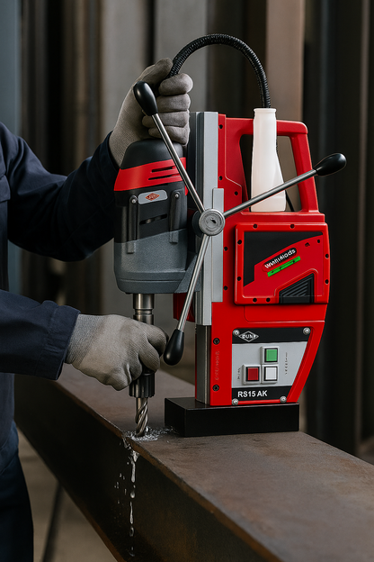Ruko RS15-AK Cordless Magnetic Drill Press with Battery Charger