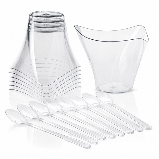 Clear Plastic Dessert Cups (48 pcs)