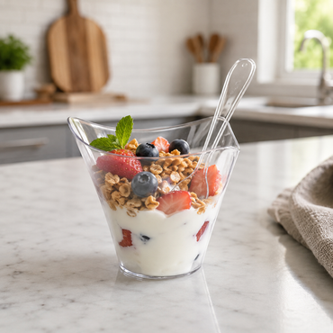 Clear Plastic Dessert Cups (48 pcs)