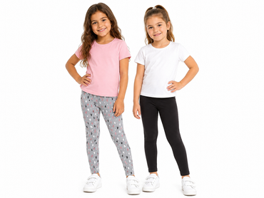 lupilu Girls' Leggings 2-Pack
