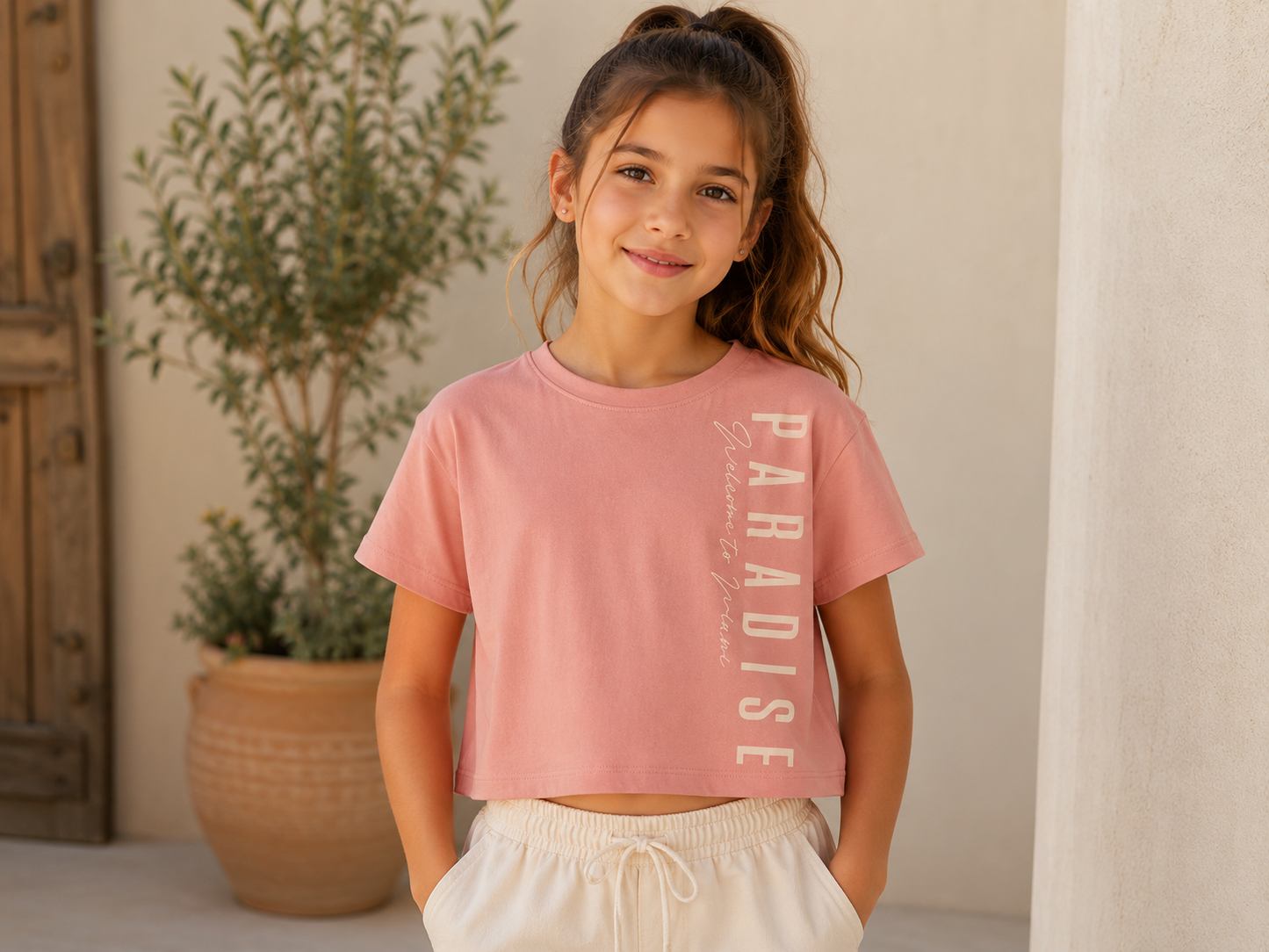 Pepperts! Girls' Cropped T-Shirt Set 2-Pack