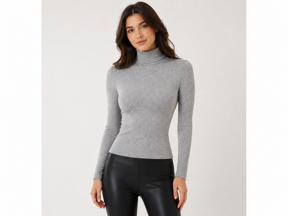 Esmara Women's Ribbed Turtleneck Sweater
