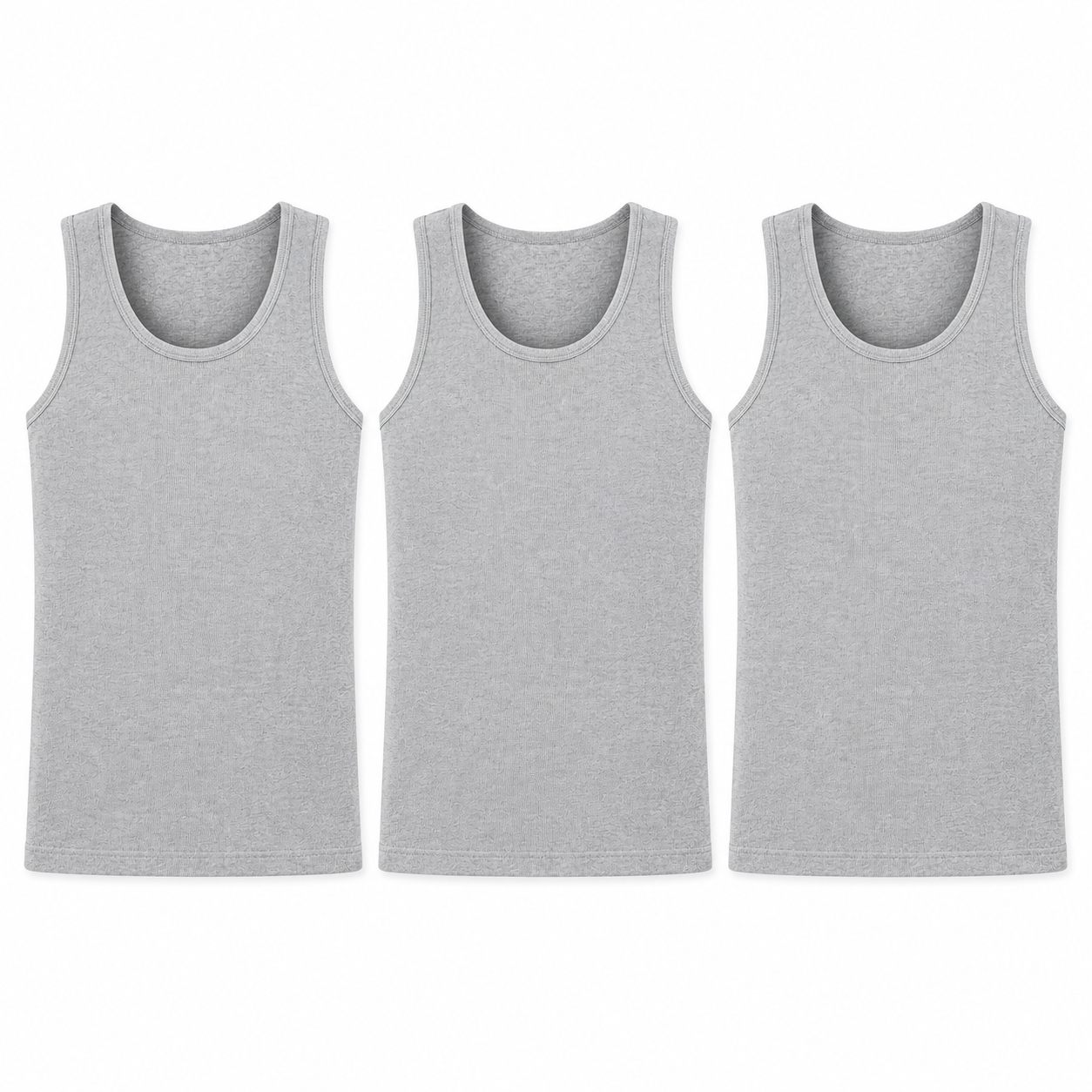 LIVERGY® Men's Fine Ribbed Tank Top 3-Pack