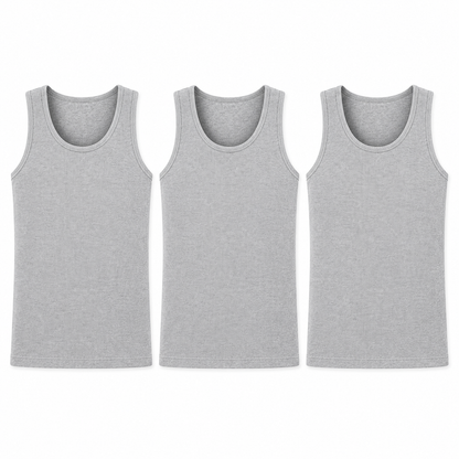 LIVERGY® Men's Fine Ribbed Tank Top 3-Pack