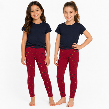 Harry Party Girls' Cotton Leggings 2-Piece Set