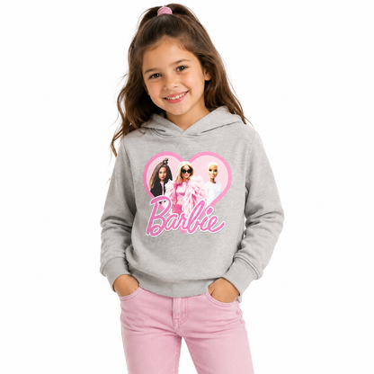 Mattel Girls' Barbie Hoodie Cotton Blend